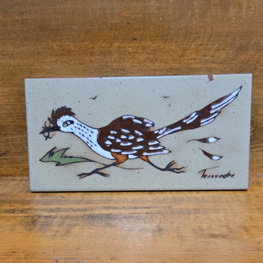 Cleo Teissedre Hand Painted Ceramic Tile
